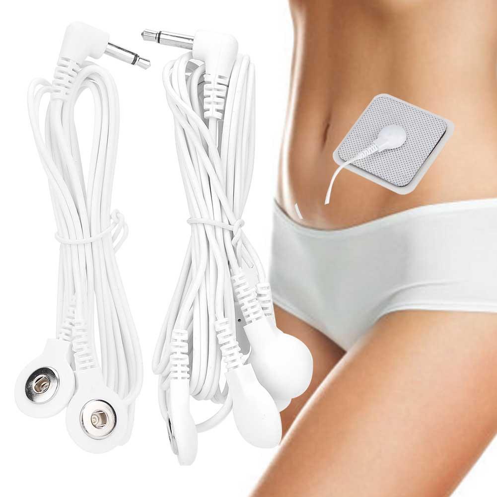 10 шт. 3,5 мм Электродные отводящие провода кабеля кнопочного типа для аппарата ТЭНС для физиотерапии