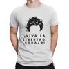 Live Freedom Black Milei T Shirts Javier Milei Leisure Tee Shirt Short Sleeve Crew Neck Tshirt Pure Cotton Present Clothing