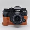 PU Leather Camera Half Case for Fujifilm XT2 XT3 Fuji X-T2 X-T3 Protective Base Bottom Battery Opening Cover