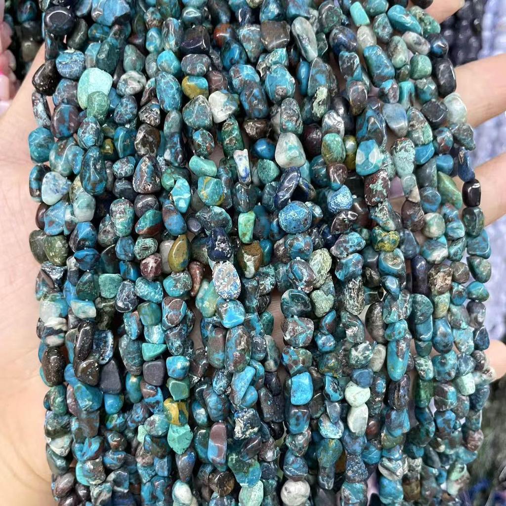 Натуральный феникс лазурит и бирюза неправильной формы для самодельных браслетов