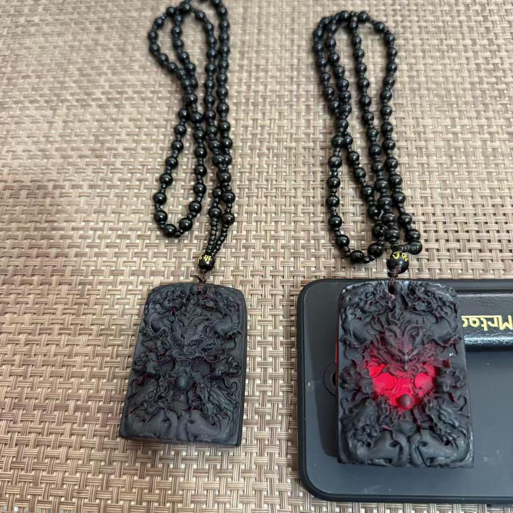 Фотохромная подвеска-ожерелье 'Дракон' - Красный, Зеленый, Янтарный Резин Акрил Ювелирные изделия