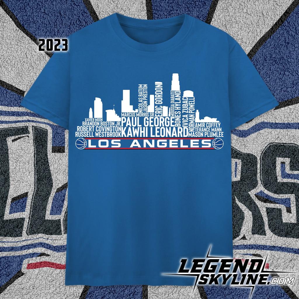 LA Basketball Team 23 Player Roster, Los Angeles City Skyline Shirt and kids tshirt