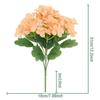 2PCS bouquet Hydrangea Artificial Silk Flowers Bridal hand Bouquet Fake flowers For Wedding Home Decoration flores artificial
