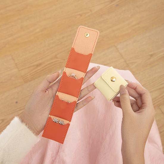 Мини Дорожная Сумка для Ювелирных Изделий Складной Скручивающийся Чехол для Хранения Ювелирных Изделий Портативный Органайзер для Ювелирных Изделий