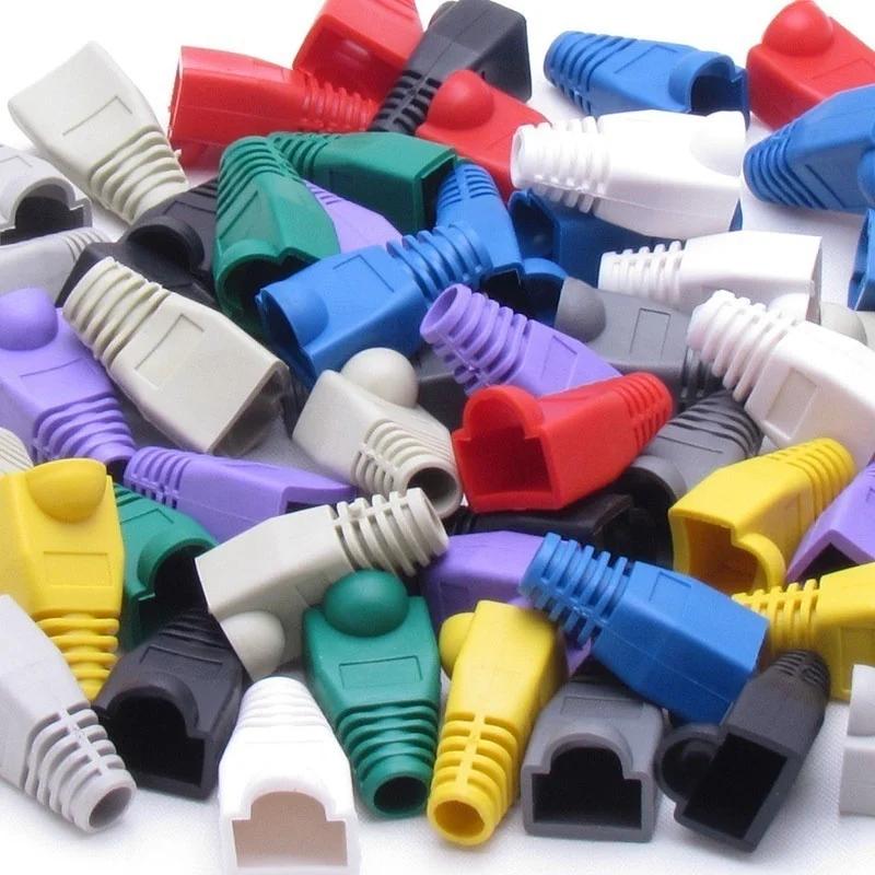 30 шт. Колпачок-коннектор RJ45 CAT5E CAT6 Колпачок для штекера Кабель Ethernet Сетевой кабель Защитный колпачок для снятия натяжения