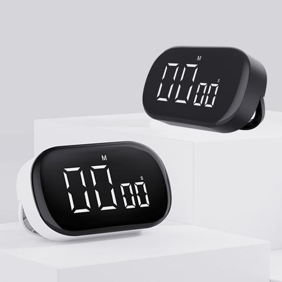 Цифровой таймер, большой, простой в настройке, светодиодный дисплей, универсальный магнитный таймер для чтения для задач, работы, учебы, кухни, приготовления пищи