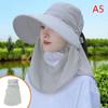Summer Hat Women Outdoor Cycling Sunshade Face Mask Wide Brim Breathable Suncreen Sun Hats Casual Sunhat Visor Uv Protection New