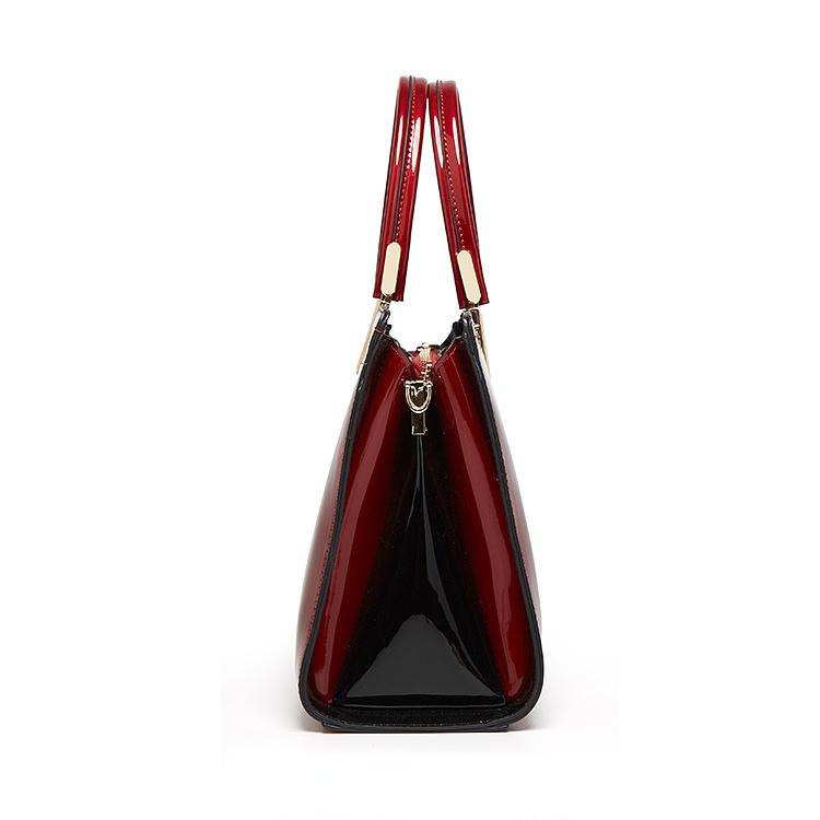 Женская сумка из лаковой кожи, простая и модная тенденция для мамы, портативная женская сумка, женская сумка на одно плечо