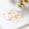 20pcs/lot 14K 18K Gold Plated Hoop Earring Hooks Ear Wire Findings For DIY Making Earrings Jewelry Accessories Wholesale