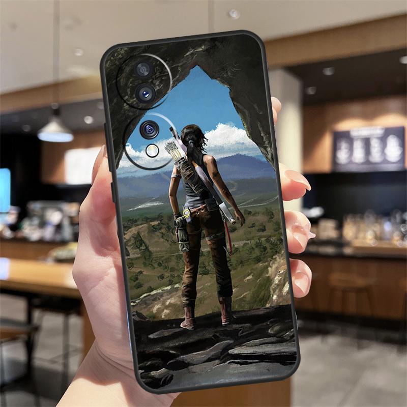 Чехол Lara Croft Tomb Raider для Honor Magic 7 5 6 8 Lite Honor 400 200 Pro 50 70 90 X8c X9a X9b X9c X9d Win RT