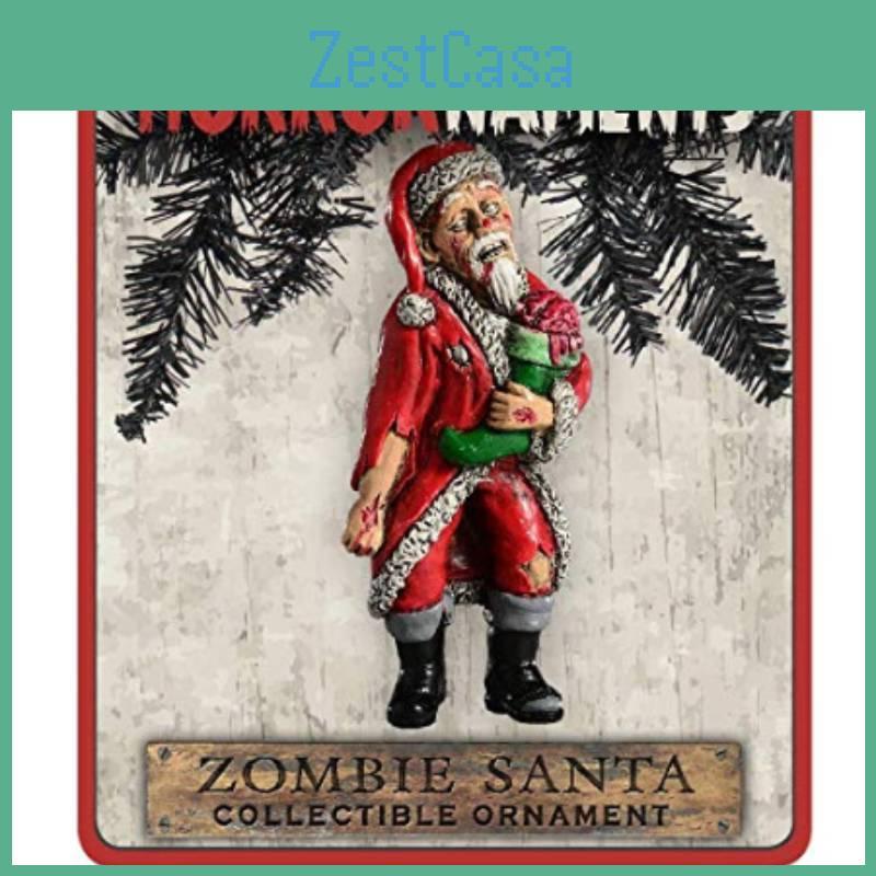 Flat Horror Acrylic Santa Claus Decoration For Halloween Christmas Prop Party