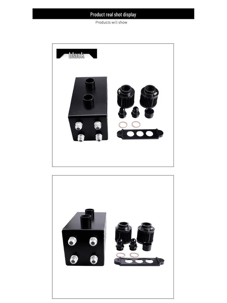 Honda Civic 92-00 Двухпортовый маслоуловитель Алюминиевый сапун-фильтр