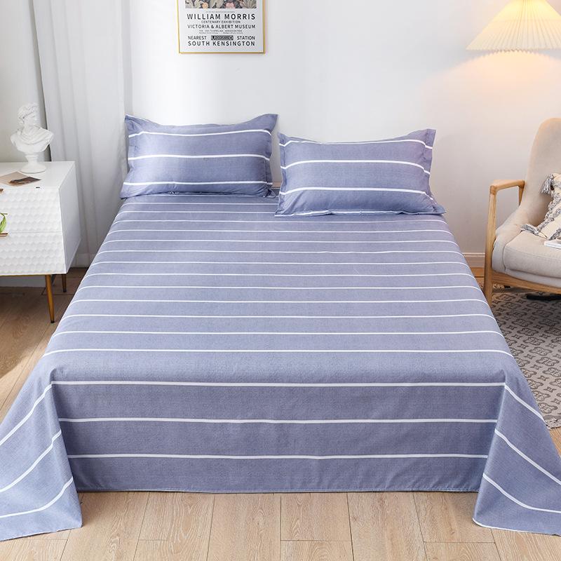 Bedsheet Four-piece Set, Pillowcase, Quilt Cover, Quilt Cover, Autumn Dormitory Washed Cotton Three-piece Set, Single Product Brushed