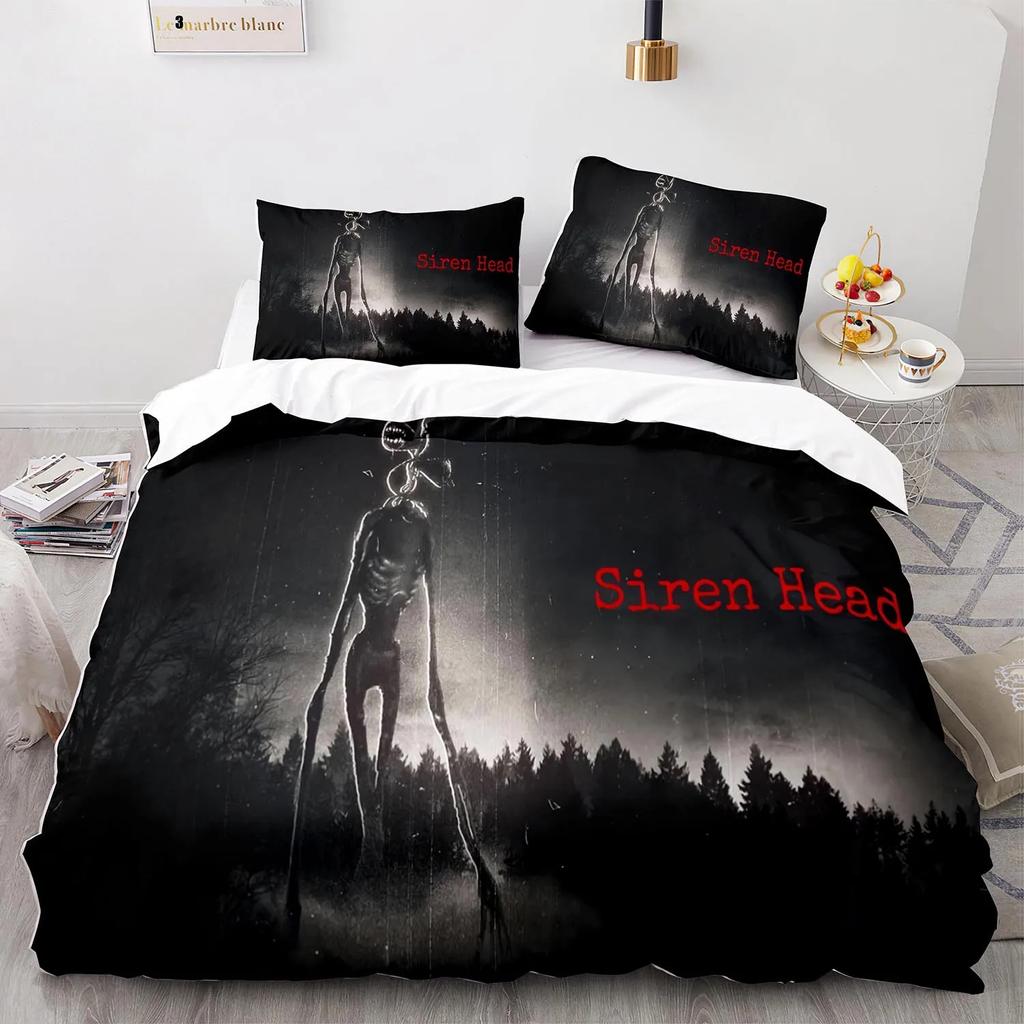 Коллекция постельного белья Siren Head Односпальное Twin Full Queen King Размер Коллекция кроватей Siren Head Спальня для взрослых и детей Пододеяльники Коллекции 3D Печать 001