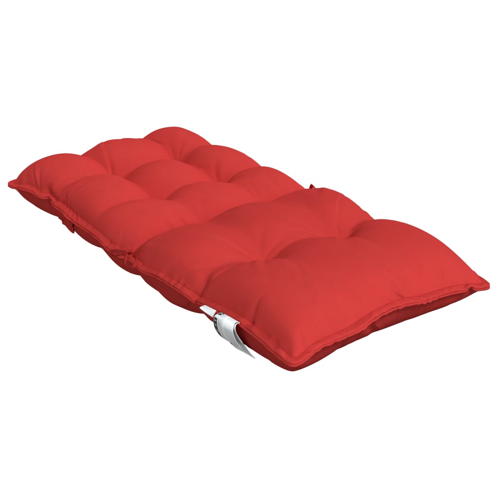Low Backrest Cushions 6 pcs Red Oxford Fabric