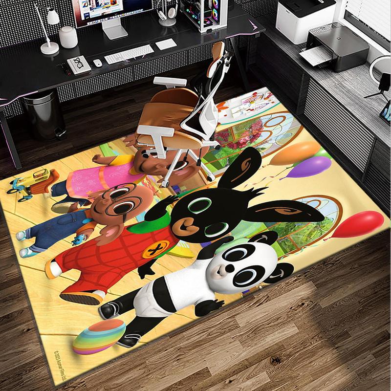 Bunny's Cozy Hug Office Rug Chair Mat, Game Carpet, Suitable for Front Door, Bedroom, Living Room, Desk, Holiday Gift