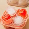 Rose Frozen Ice Block Mold Silicone Ice Grid Ice Maker Easy To Release Whiskey Ice Ball Rose Jelly Model Rose Ice Ball Artifact