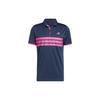 Striped Print Golf Polo Shirt Men Tops Navy GL0101