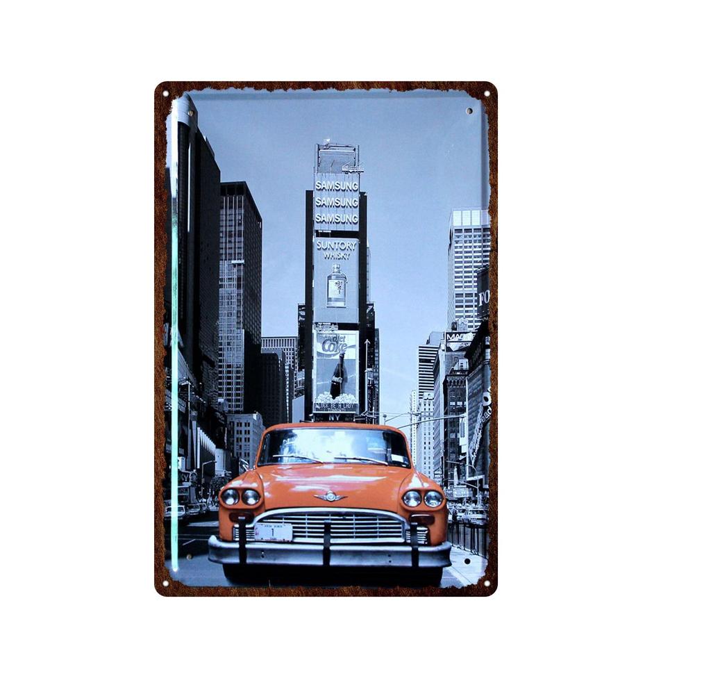 Гавайи Вайкики Приморский Пейзаж Металлическая Оловянная Вывеска Известный Туристический Город Ретро Серфинг/Декоративная Налет Для Автомобиля Железная Живопись 20*30 см