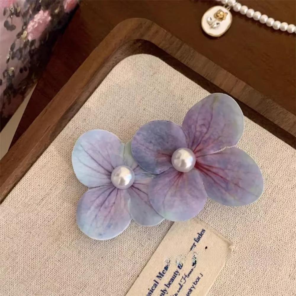 Pearl Orchid Hairpin Orchid Flower Duckbill Clip Sweet Bohemia Headwears Beach