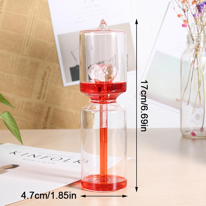 Love Meter Ручной термометр для бойлера Спиральный стеклянный образовательный игрушечный прибор Наука Энергия Музейная игрушка Подарки на День святого Валентина