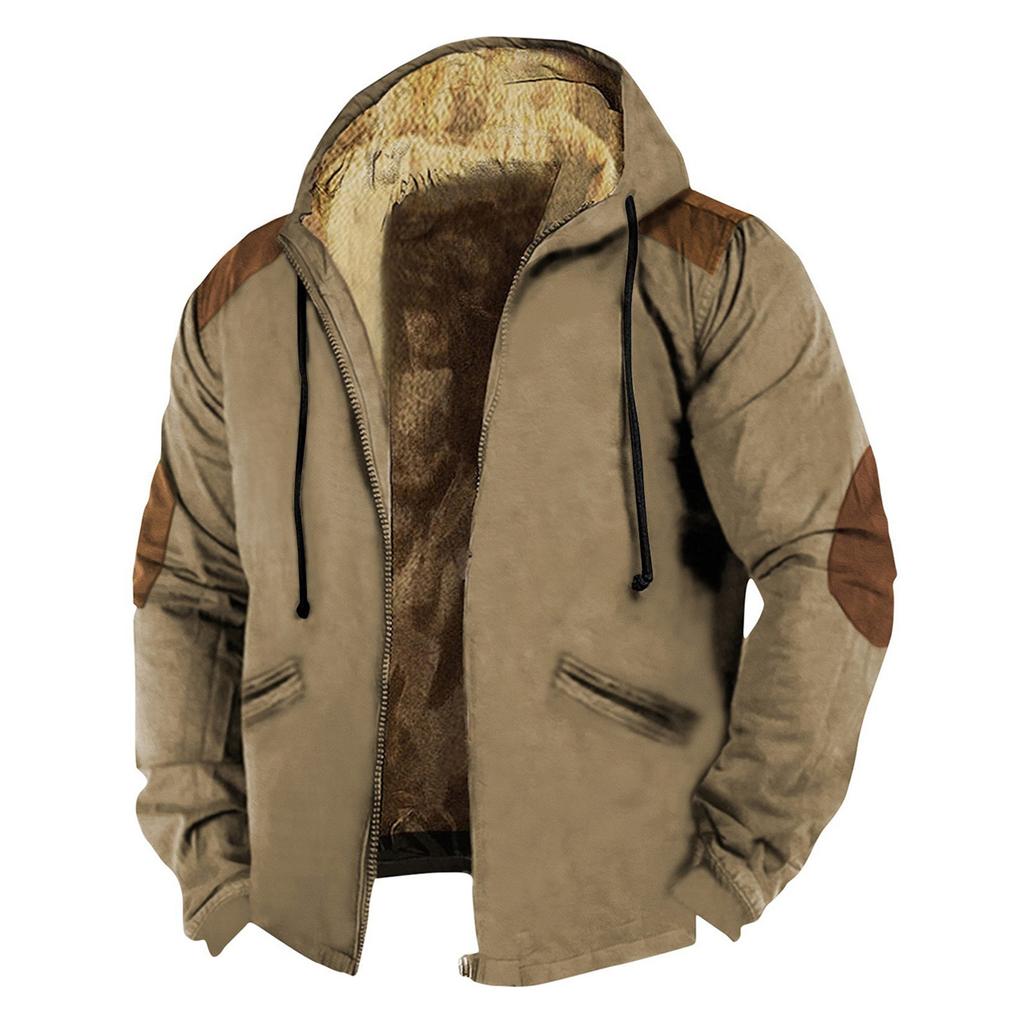 Мужская куртка с цветными блоками, мужская весенне-осенняя повседневная трендовая куртка на молнии с капюшоном