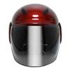 Стильный шлем для и мопедов до с в конфетном и соответствует SG полуоткрытых мотоциклов, скутеров, 125 куб.см, щиток, красный, стандартам.