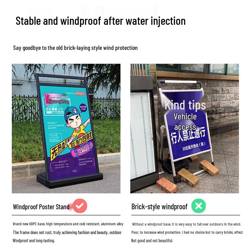 Outdoor Windproof Advertising Display Stand