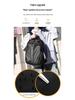 Men's Multi-Functional Casual Business Backpack with Logo Option - Simple Solid Color Fashion Design