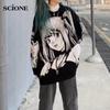 Y2k Gothic Hoodies Anime Print Sweatshirts Women Harajuku Gothic Autumn Pullovers Japanese Style Clothes Hoodie Oversized Streetwear