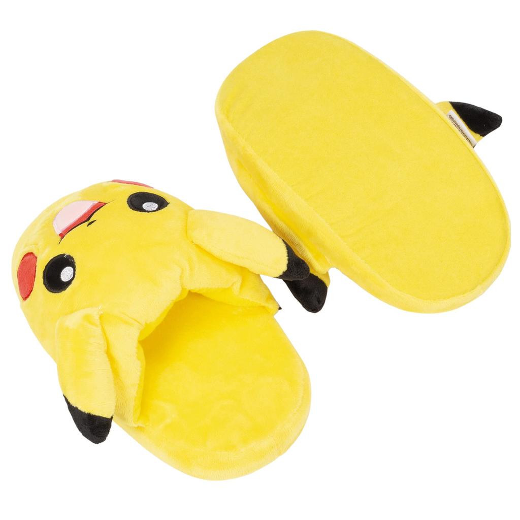 MORIPiLO Pokemon Indoor Slippers Fluffy Size Plush Cute Pokemon Morishita Makura (Pikachu Knyac) 23.0-25.0cm, Unisex, Toy, Gift, Yellow, Character,