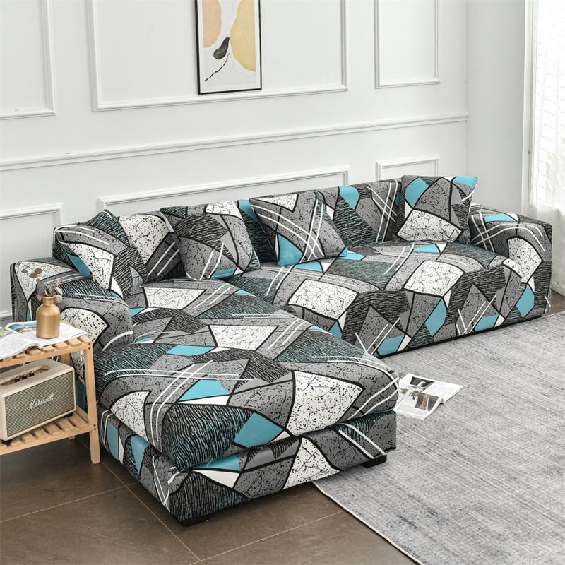 Эластичные чехлы на диван для гостиной, спандекс, шезлонг, угловой чехол для кресла, подушка, диванная мебель, чехлы 190-230 см
