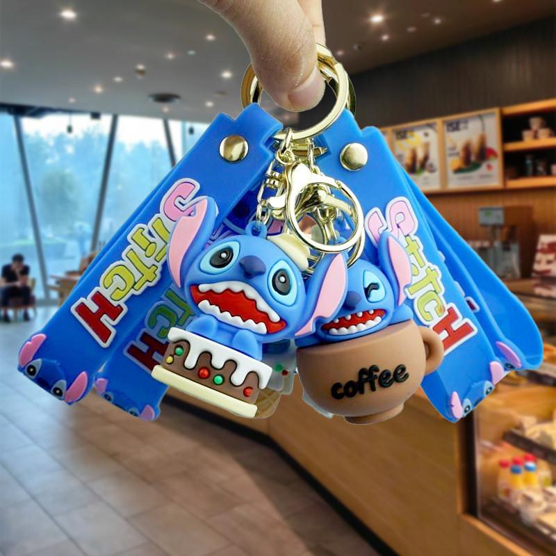 Очаровательные мультяшные брелоки Стич, аксессуары для сумок и подарков, милый декор для пар