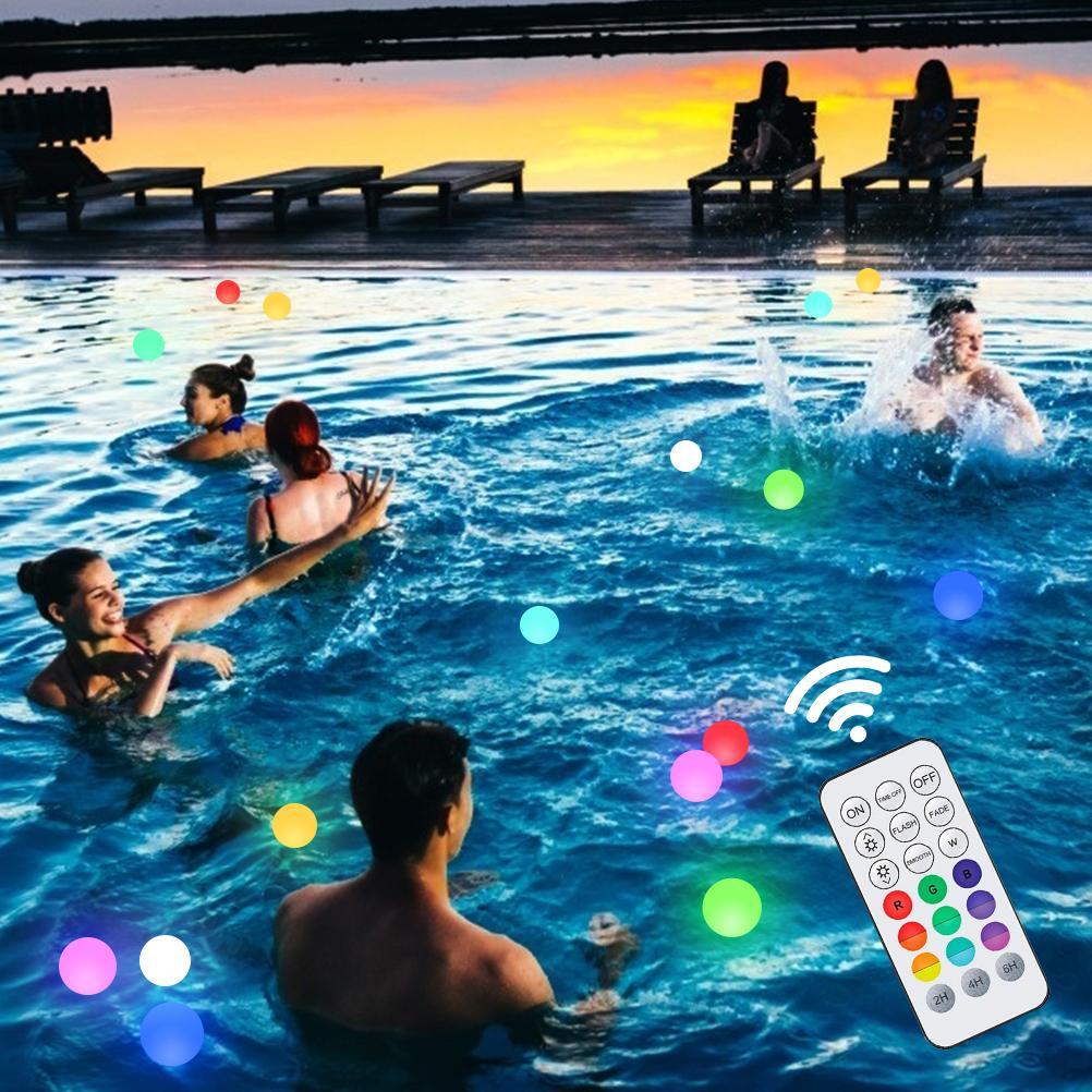 LED Spa Light Floating Pool Light IP68 Waterproof Color Changing Bathtub Night Light for Gift Party Hot Tub Spa Indoor
