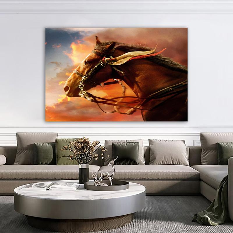 Horses Posters And Prints Animal Pictures Modern Canvas Paintings Wall Art For Living Room Home Decorations Cuadros No Frame