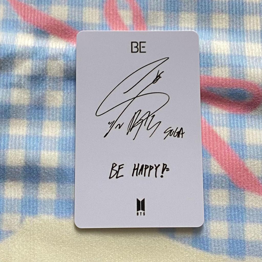 [USED] BTS Yoongi SUGA Unreleased BE JUNGKOOK Korea Lucky Drop Trading Card