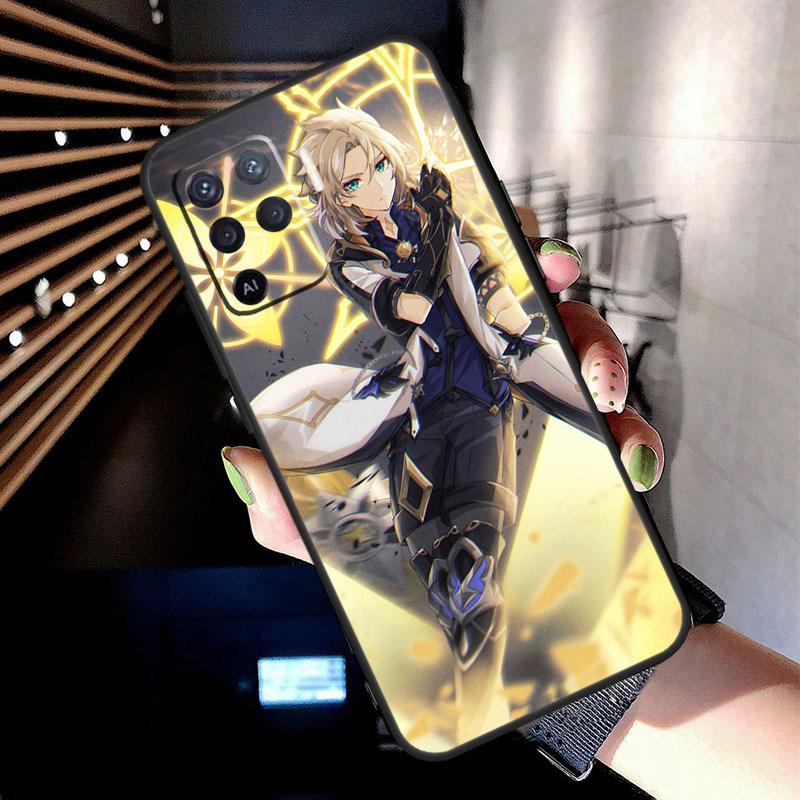 Чехол Albedo Genshin Impact для Oppo A5 Pro A15 A17 A57 A77 A18 A38 A58 A78 A98 A94 A74 A54 A16 A76 A96 A40 A60 A80