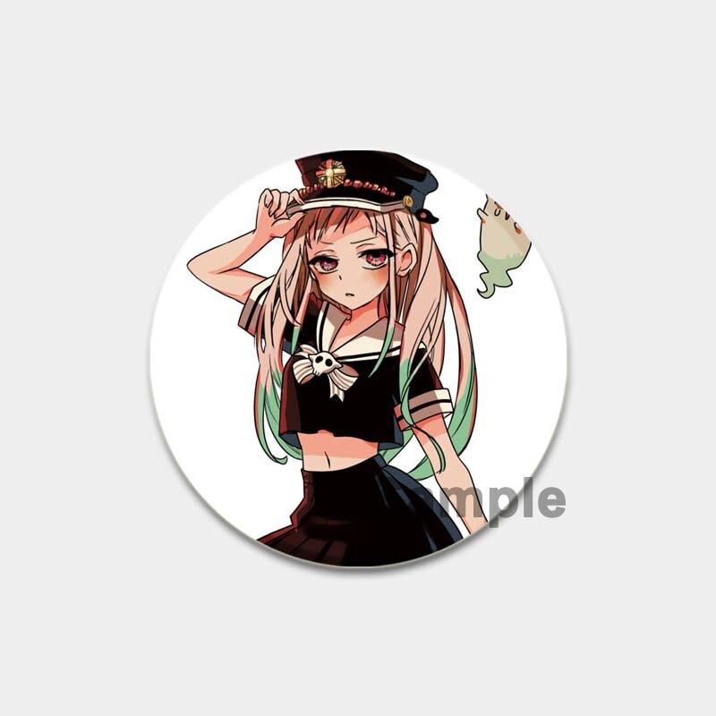 58 мм значки в стиле аниме Hanako Kun на унитаз, аксессуары для рюкзака NENE, значки манги, булавки, мультяшные броши для одежды, сумка, декор, подарки