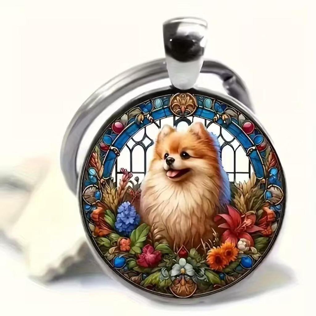 Брелок-подвеска Badge Time Gemstone Cross Border Accessories Metal Keychain