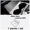 Center Control Stalls Gear Shift / Water Cup Holder Cover Trim For Mazda CX-5 CX5 2017 - 2024 ABS Matte / Carbon Fiber Interior