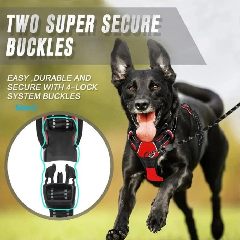 No Pull Dog Harness Large Dog Harnesses Heavy Duty Reflective Easy Control Handle for Large Dog Walking Medium Dogs Pet Supplies
