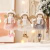 Christmas Antlers Angel Doll Plush Girl Christmas Tree Decoration DIY Dress Up Pendant