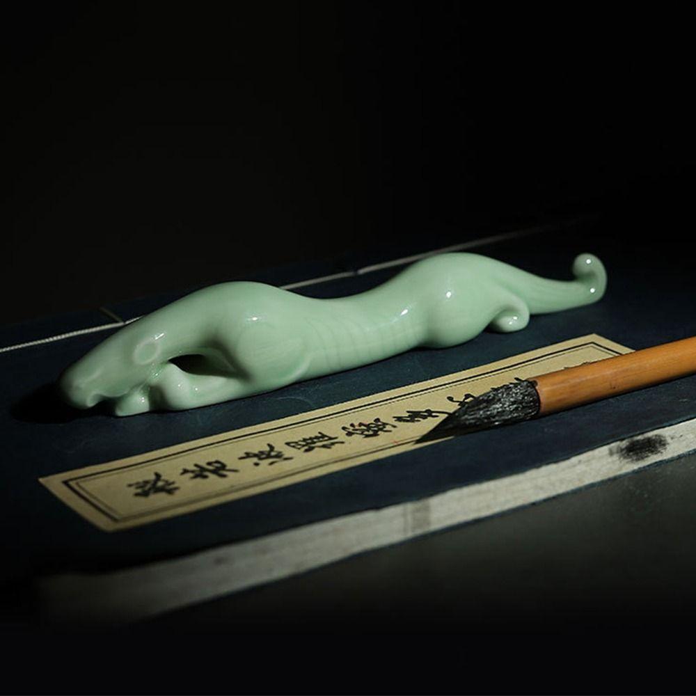 Durable Ceramic Pen Holder Chinese Writing Brush Rack Calligraphy Brush Holder  Stationery Supplies