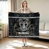 New Zealand Warriors Print Flannel Blanket High Quality Warm Comfortable Cover for All Seasons Perfect for Gifts Home Decor