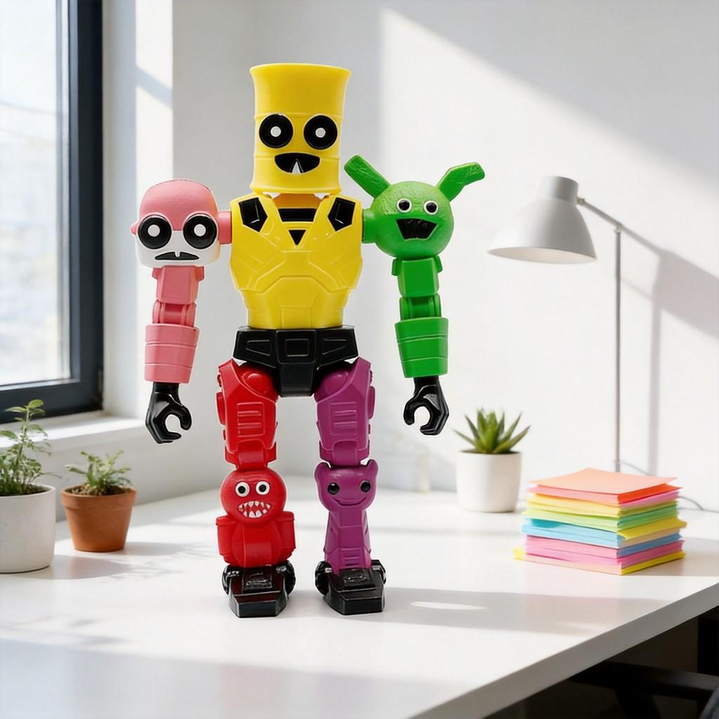 Pizzy's Parlor Pvc Robot Chef Figure With Movable Joints For Collectible Toy Display
