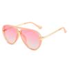 New Large Frame Oval Shaped Sunglasses Women's Luxury Designer Eyeglasses Summer Fashion Women Shades UV400 Eyewear