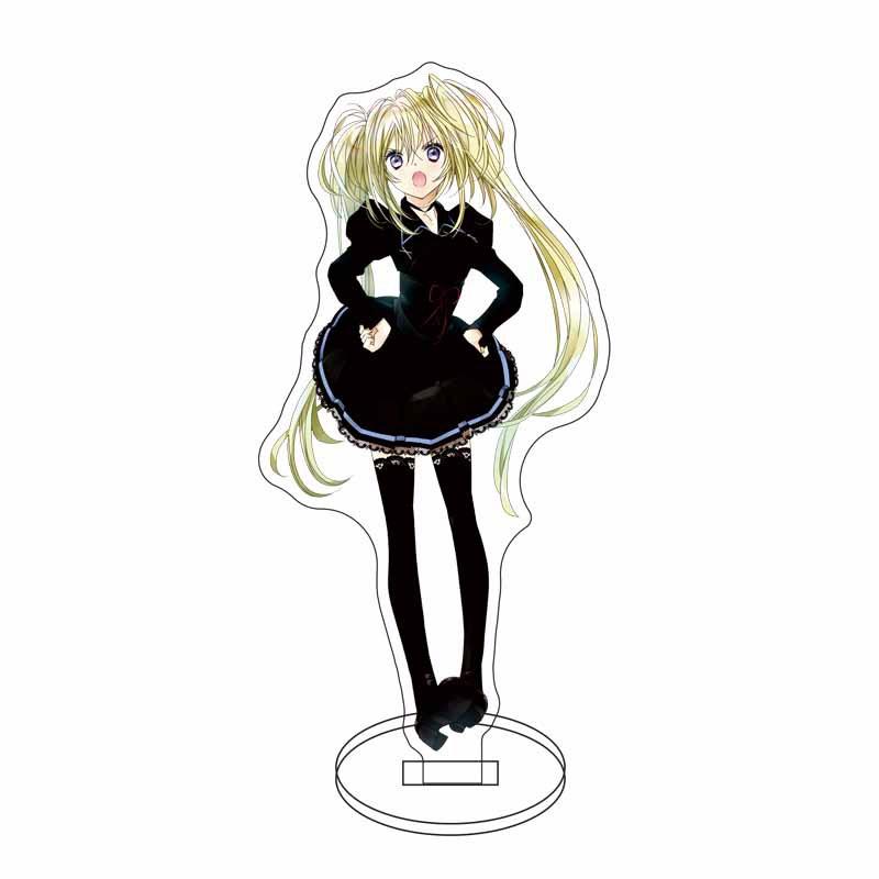 15 см Аниме Shugo Chara Товары Фигурки Косплей Ран Мики Хинамори Аму Акриловая Подставка Держатель Пластины Топпер для Торта Подарки на День Рождения