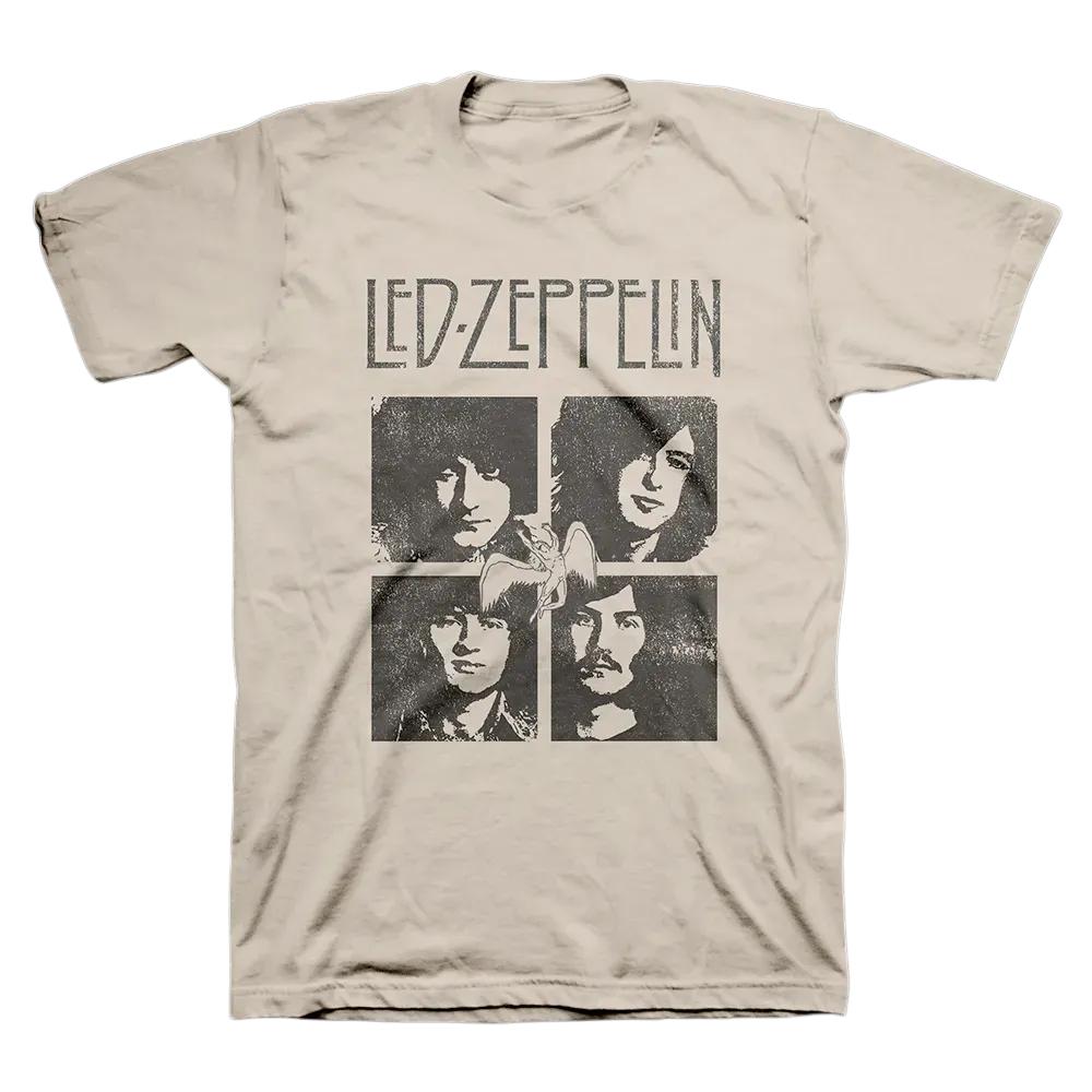 Футболка Led Zeppelin для мужчин и женщин, летняя, готическая, Y2K, модная, ретро, с круглым вырезом, с коротким рукавом, уличная одежда