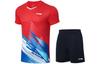Li Ning Коллекция Бадминтон Баскетбольный Костюм Унисекс Алый AATT021-2