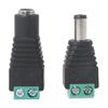 Адаптер-разветвитель разъема питания DC 12V Папа+Мама 2.1x5.5mm Разъем питания DC для камеры видеонаблюдения Светодиодной ленты Освещение